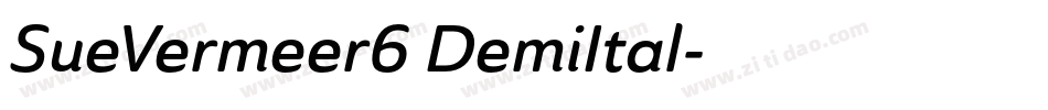 SueVermeer6 DemiItal字体转换